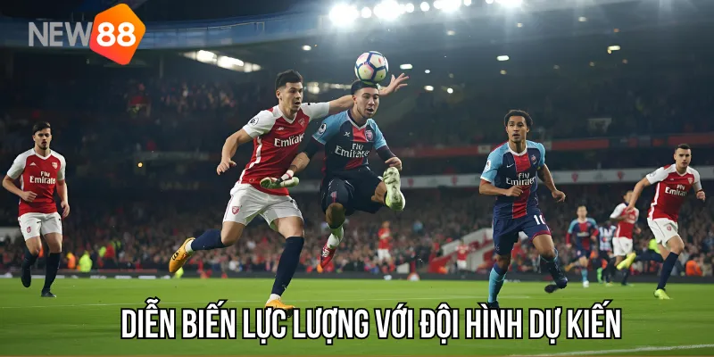 Diễn biến lực lượng với đội hình dự kiến